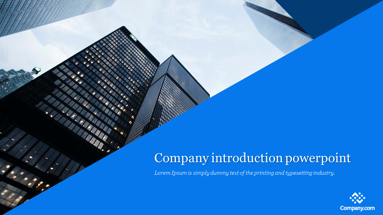company introduction powerpoint template
